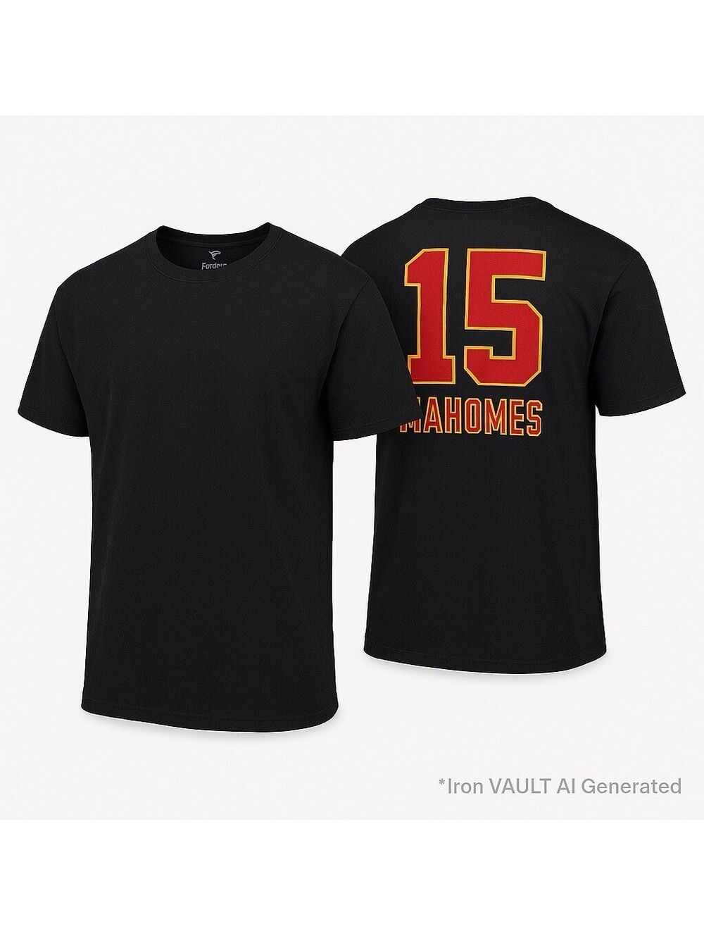Patrick Mahomes Mens 3XL Black Fanatics NFL Kansas City Chiefs Red Graphic Tee